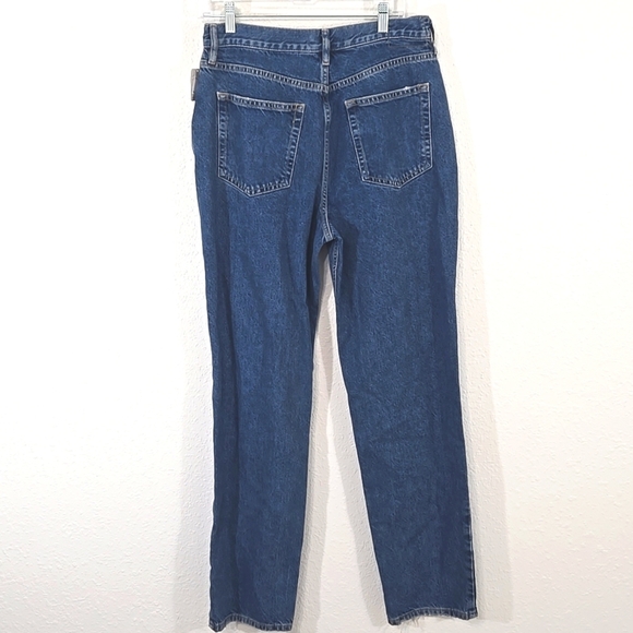 *NWT* Free People The Lasso High-Rise Button Fly Ripped Knee Straight Leg, 30 - Picture 6 of 9